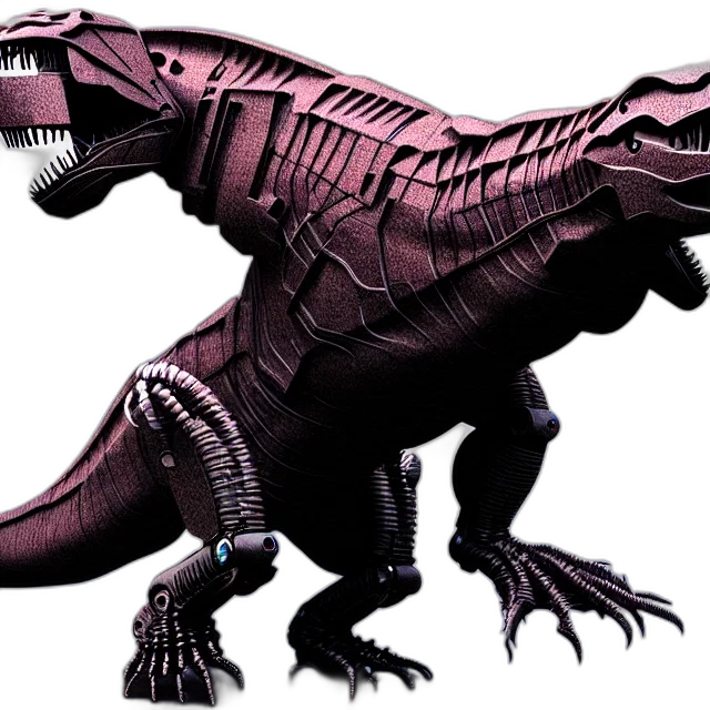 dragon, creature, animal, concept art, 3d render, cybernetic, rex, digital transparent PNG cut-out