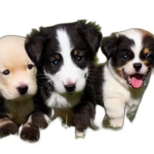 animal, photorealistic, puppies, having, fun transparent PNG cut-out