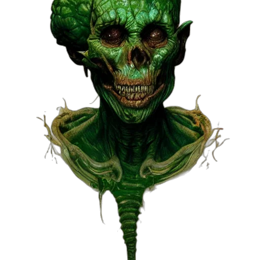 mask, creature, face, staff, concept art, fantasy art, pixel art, comic book art transparent PNG cut-out