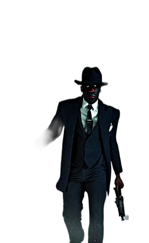 mask, hat, staff, jacket transparent PNG cut-out