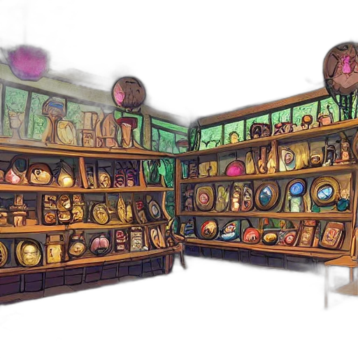 furniture, concept art, 3d render, fantasy art transparent PNG cut-out