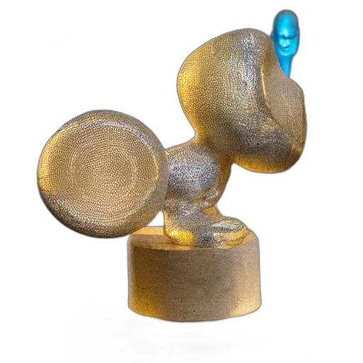 jewelry, crown, furniture, robot, 3d render, illuminates, sculpture, toy transparent PNG cut-out