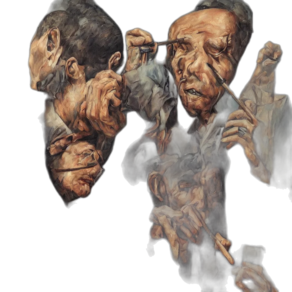 mask, face, concept art, photorealistic transparent PNG cut-out
