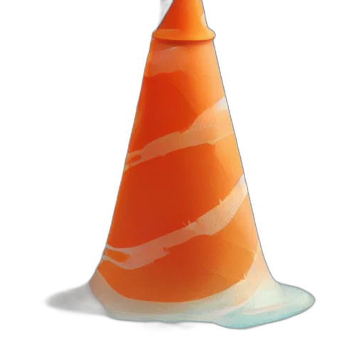 hat, crown, staff, weapon, 3d render, photorealistic, concept art, orange transparent PNG cut-out