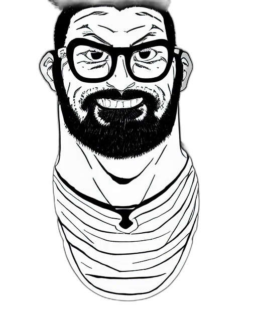 staff, face, cartoon, comic book art transparent PNG cut-out