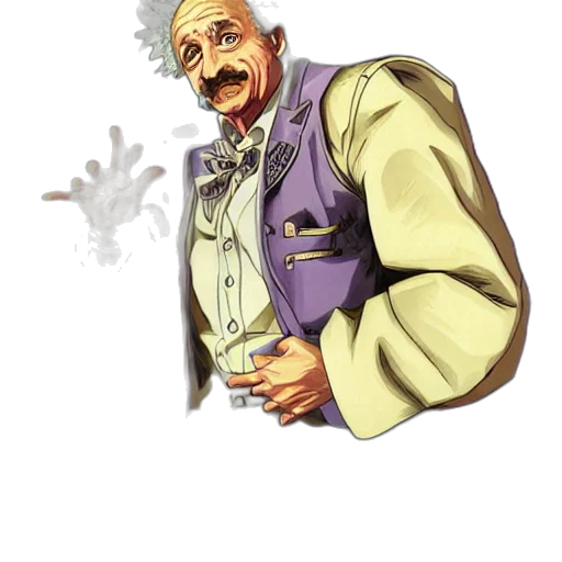 staff, jacket, face, weapon transparent PNG cut-out