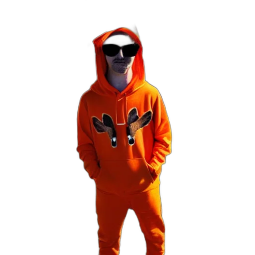 jacket, creature, animal, mask, 3d render, concept art, outer space, portrait transparent PNG cut-out