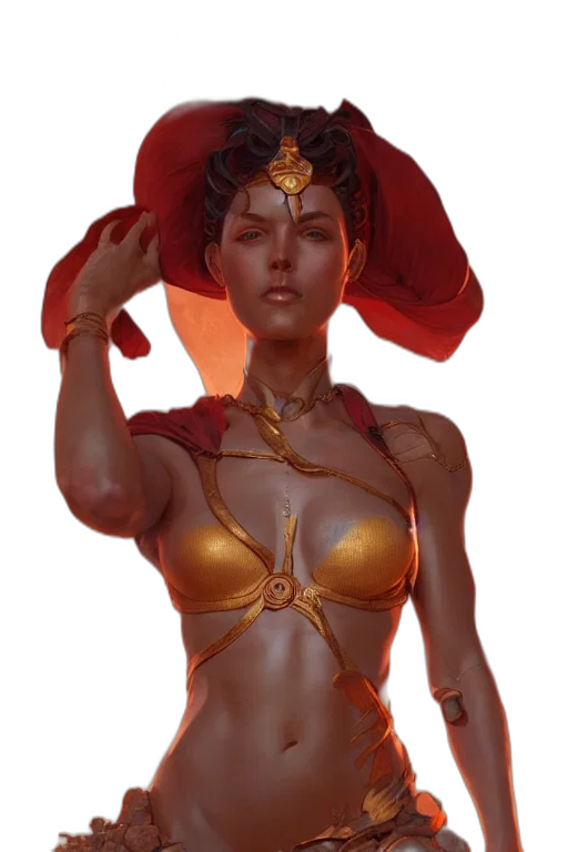 jewelry, crown, hat, staff transparent PNG cut-out