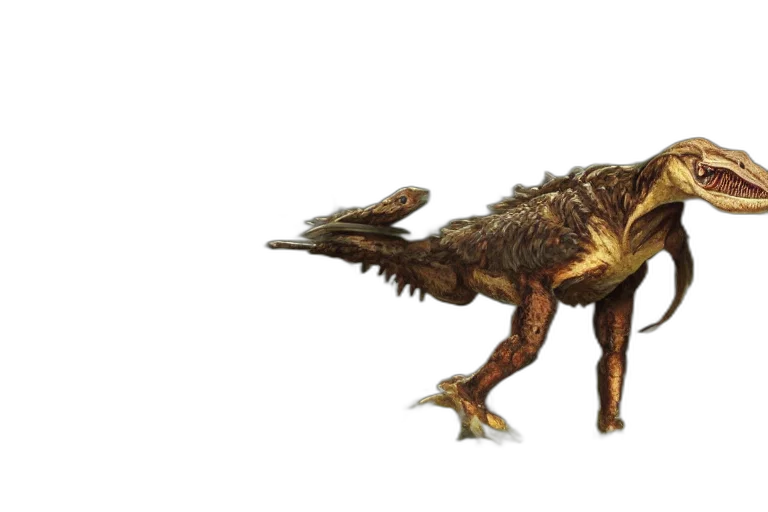 dragon, creature, animal, staff transparent PNG cut-out