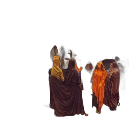 mask, staff, dress, creature, concept art, 3d render, pixel art, fantasy art transparent PNG cut-out