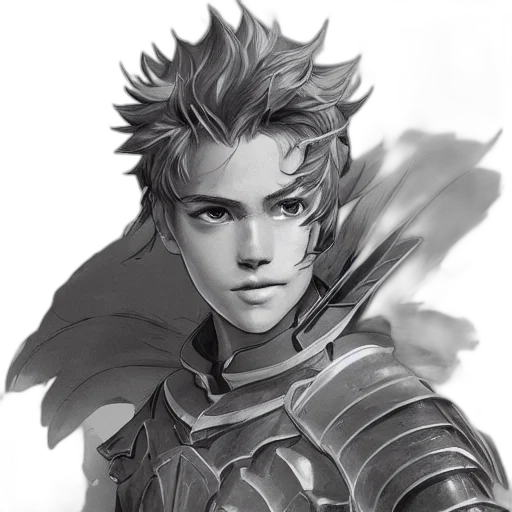 dragon, face, sword, fantasy art, photorealistic, concept art, pencil sketch, monochrome transparent PNG cut-out