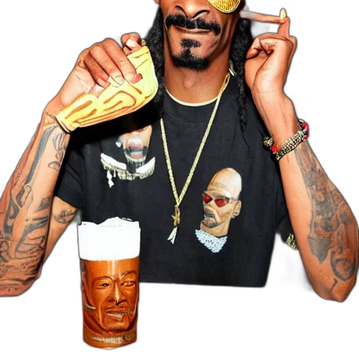 jacket, food, face, snoop, dogg, trader, vic, bar transparent PNG cut-out