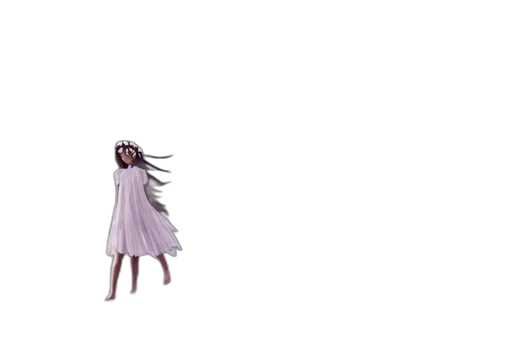 dress, hair, creature, robot, concept art, pixel art, 3d render, anime transparent PNG cut-out