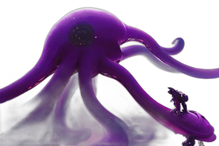 creature, 3d render, concept art, underwater transparent PNG cut-out