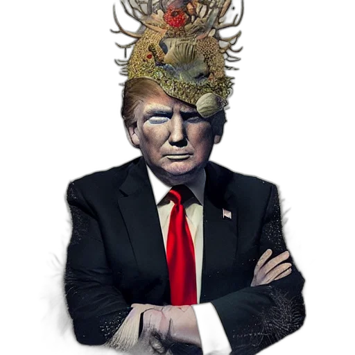 crown, hat, mask, creature transparent PNG cut-out