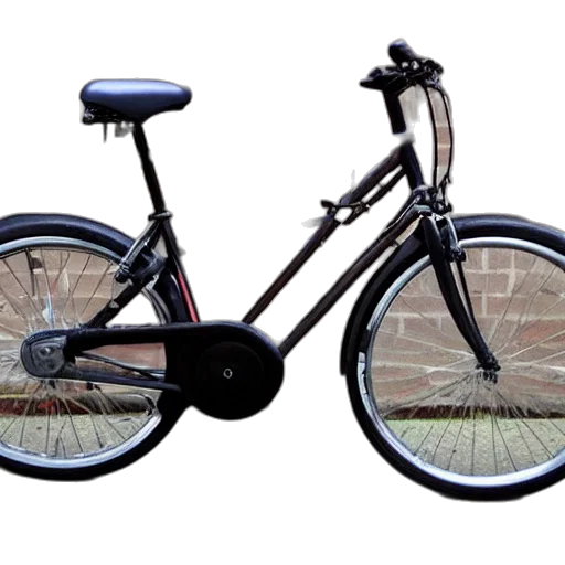 3d render, photorealistic, worst, bicycle, ever, made transparent PNG cut-out