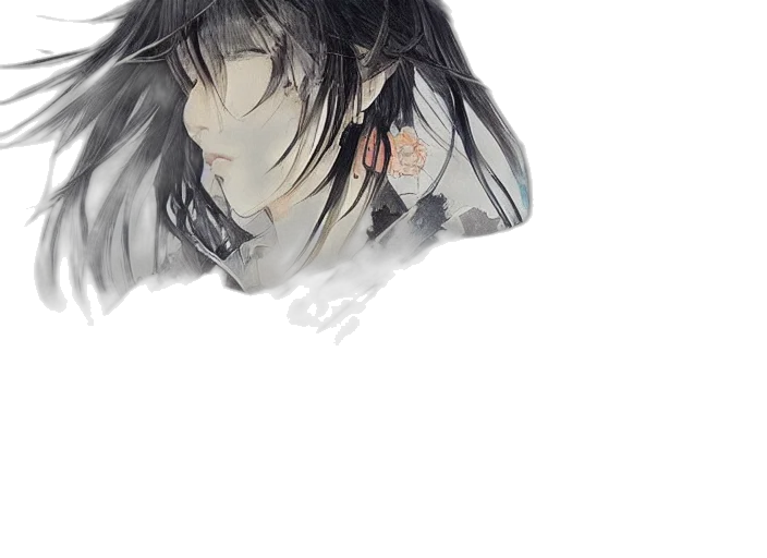 mask, face, weapon, dragon, anime, watercolor, photorealistic, concept art transparent PNG cut-out