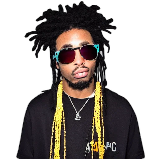 jacket, staff, hair, animal, cartoon, soundcloud, rapper transparent PNG cut-out