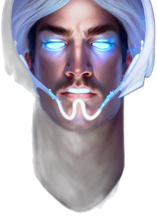 face, mask, robot, staff transparent PNG cut-out