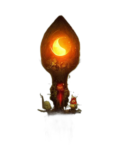 staff, dragon, crown, weapon, concept art, fantasy art, pixel art, 3d render transparent PNG cut-out