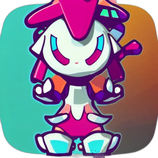 robot, concept art, pixel art, cartoon transparent PNG cut-out