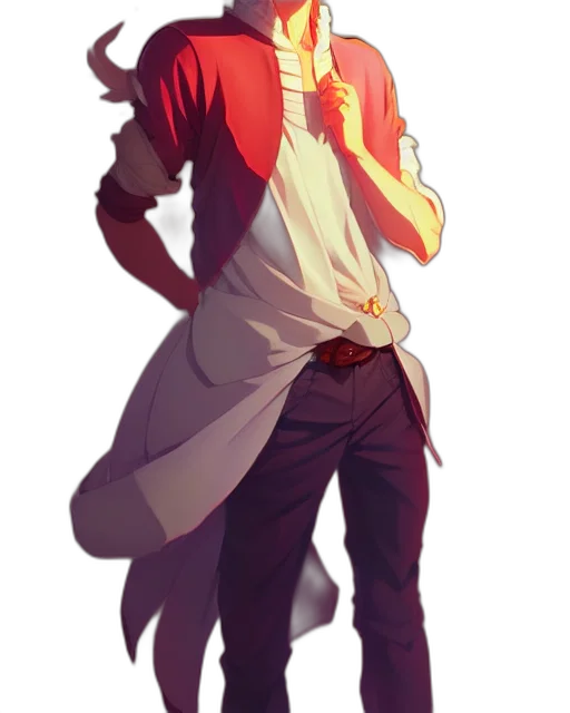 staff, dragon, creature, jacket, anime, concept art, fantasy art, cartoon transparent PNG cut-out