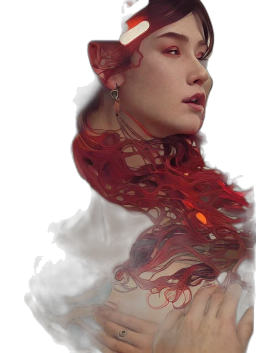 crown, dress, face, dragon transparent PNG cut-out