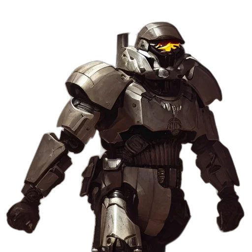 robot, weapon, concept art, 3d render transparent PNG cut-out