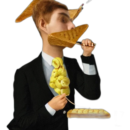 food, staff, jacket, face transparent PNG cut-out