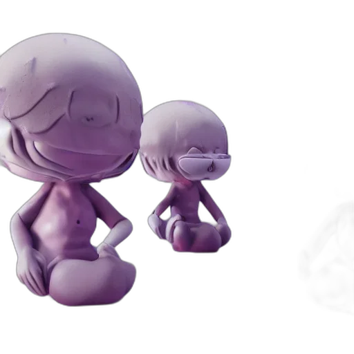 creature, 3d render, concept art, cartoon, photorealistic, pastel, monochrome, dark transparent PNG cut-out