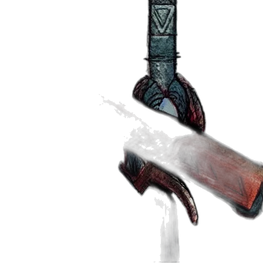 weapon, sword, staff, robot transparent PNG cut-out