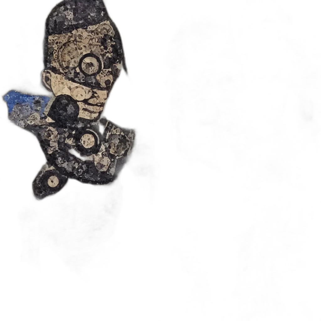 mask, shoes, jewelry, staff, concept art, 3d render, fantasy art, watercolor transparent PNG cut-out