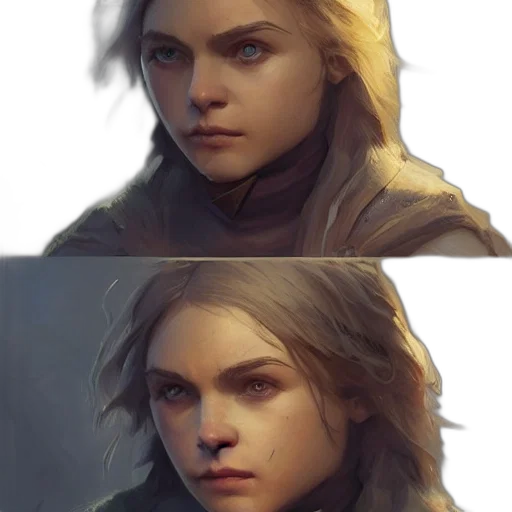 face, jacket, concept art, photorealistic transparent PNG cut-out