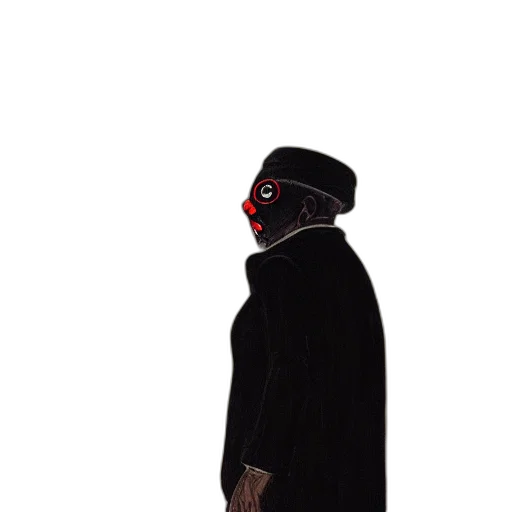 mask, hat, face, robot, concept art, 3d render, pixel art, cyberpunk transparent PNG cut-out