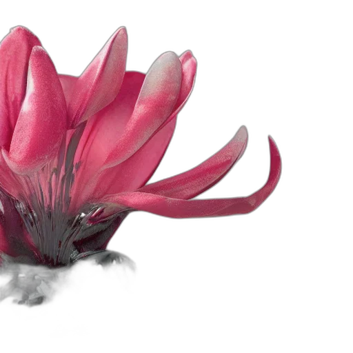 flower, crown, hair, animal, 3d render, photorealistic, concept art, watercolor transparent PNG cut-out