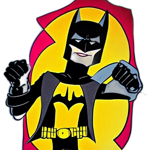 comic book art, cartoon, concept art, batman transparent PNG cut-out