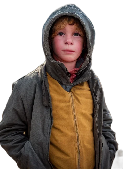 jacket, face, creature, animal transparent PNG cut-out