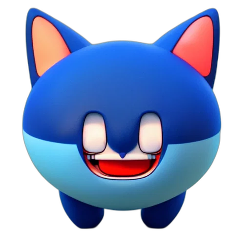 creature, animal, mask, face, 3d render, concept art, pixel art, photorealistic transparent PNG cut-out