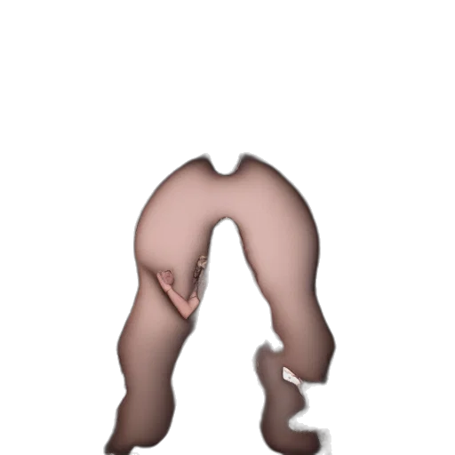 creature, hair, face, animal, 3d render, concept art, cartoon, pixel art transparent PNG cut-out