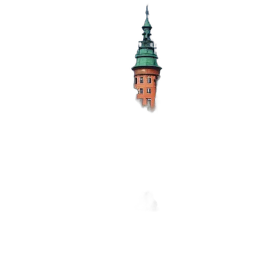 building, umbrella, staff, hat transparent PNG cut-out