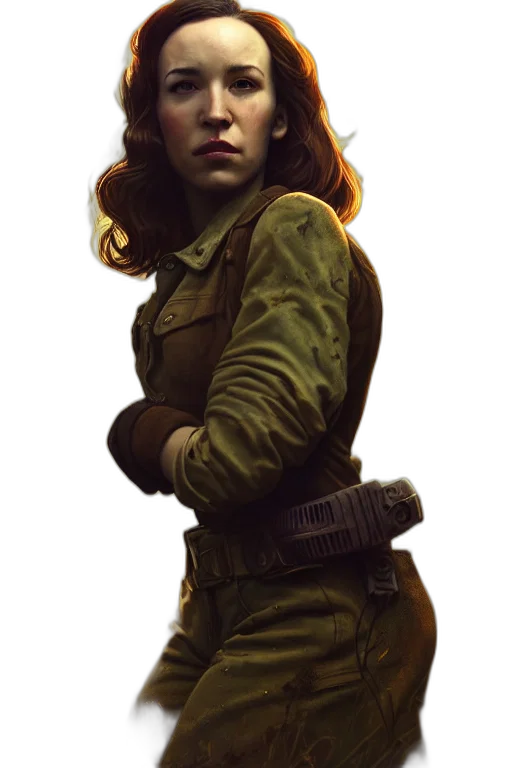 jacket, staff, weapon, face transparent PNG cut-out