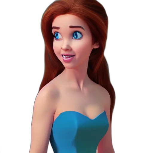 dress, 3d render, cartoon, concept art transparent PNG cut-out