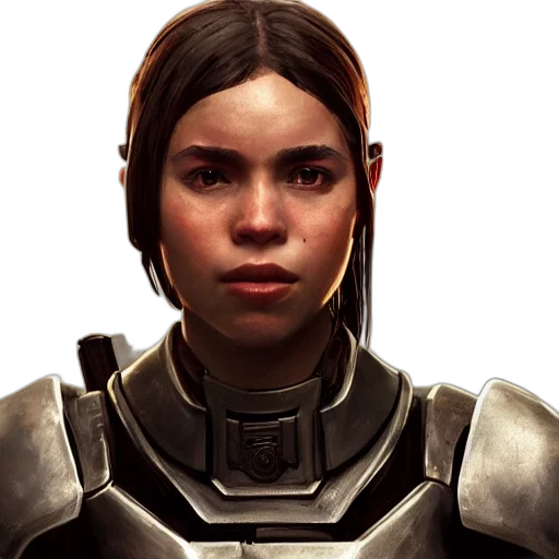 face, robot, concept art, photorealistic transparent PNG cut-out