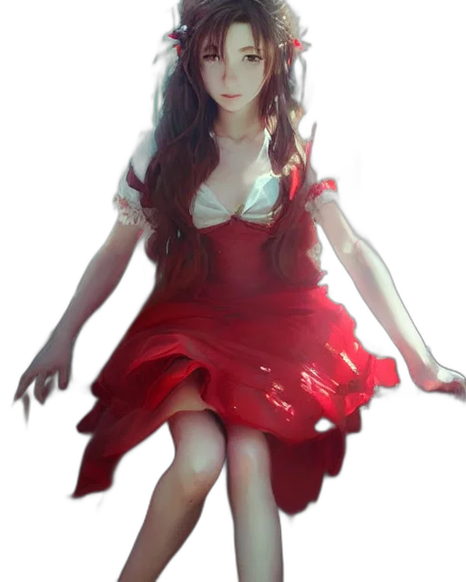 dress, robot, creature, 3d render transparent PNG cut-out