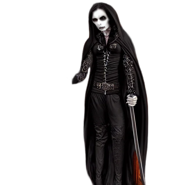 jacket, concept art, 3d render, dark, vampire, warrior, gothic, church transparent PNG cut-out