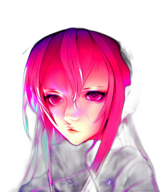 face, robot, mask, creature, anime, watercolor, pixel art, cyberpunk transparent PNG cut-out