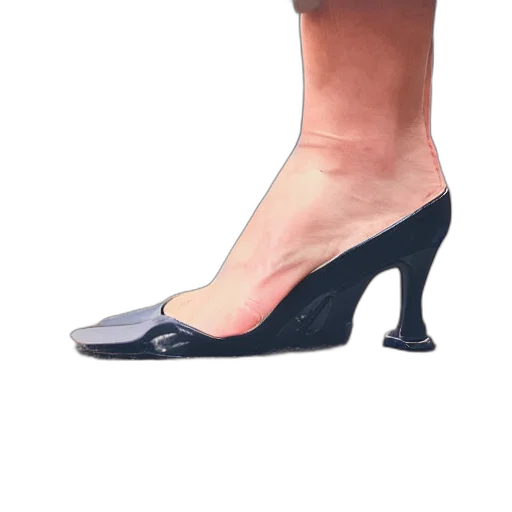 shoes, dress, jewelry, umbrella, 3d render, photorealistic, vaporwave, foot transparent PNG cut-out