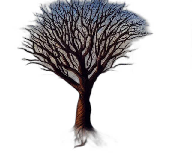 tree, hair, crown, staff transparent PNG cut-out