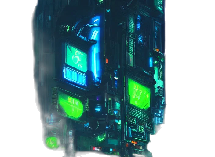 robot, car, weapon, jacket transparent PNG cut-out