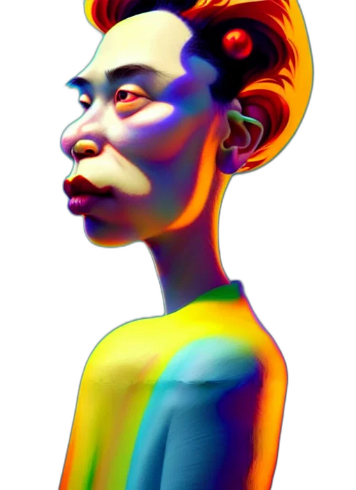 face, mask, robot, creature, 3d render, photorealistic, concept art, fantasy art transparent PNG cut-out